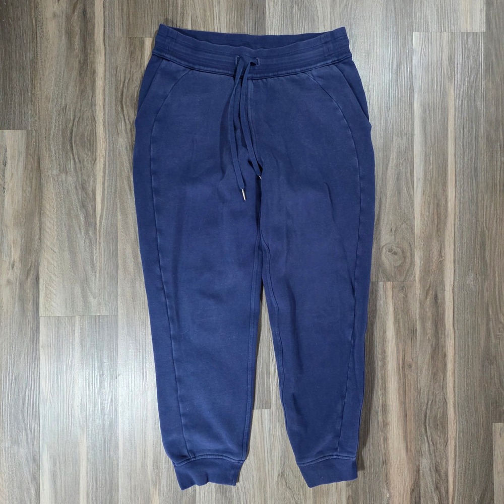 Lululemon Scuba High-Rise Jogger Navy Blue Drawstring Sweatpants Fleece Pants